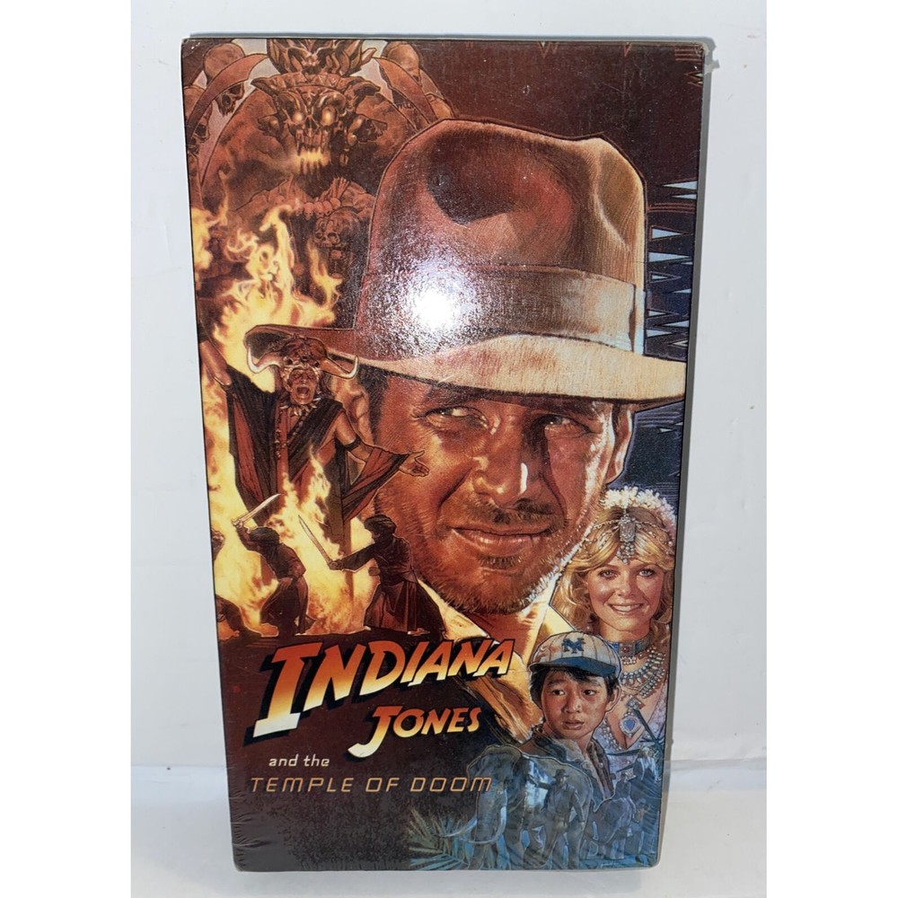 VHS Sealed Indiana Jones Temple Of Doom OOP Paramount Harrison Ford Kate Capshaw